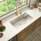 Ruvati Glass Rinser and Sink Combo 33-inch Undermount 16 Gauge Stainless Steel Rounded Corners Kitchen Sink Single Bowl – RVH7533