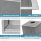 Ruvati 30-inch Workstation Rounded Corners Undermount Ledge Kitchen Sink with Accessories – RVH8320