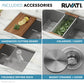 Ruvati 30-inch Workstation Rounded Corners Undermount Ledge Kitchen Sink with Accessories – RVH8320