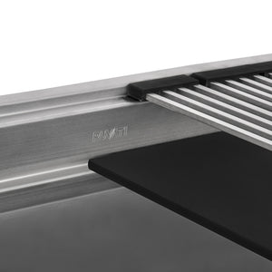 Ruvati 45-inch Workstation Two-Tiered Ledge Kitchen Sink Undermount 16 Gauge Stainless Steel – RVH8335