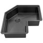 Ruvati Roma Pro 32 inch Corner Workstation Gunmetal Black Stainless Steel Undermount Kitchen Sink – RVH8410BL