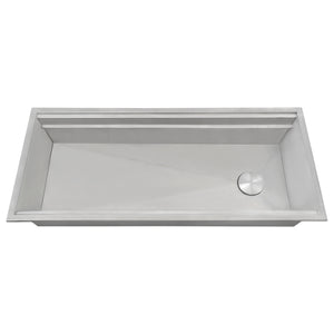 Ruvati 45-inch Workstation Two-Tiered Ledge Kitchen Sink Drop-in Topmount 16 Gauge Stainless Steel – RVH8433