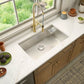 Ruvati 32-inch Glass Rinser and Sink Combo Workstation Ledge Undermount 16 Gauge Stainless Steel Kitchen Sink Single Bowl – RVH8512