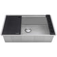 Ruvati HexBottom™ 33-inch Workstation Scratch Resistant Embossed Texture Kitchen Sink Stainless Steel – RVH8633