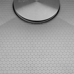 Ruvati HexBottom™ 33-inch Workstation Scratch Resistant Embossed Texture Kitchen Sink Stainless Steel – RVH8633