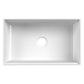 Ruvati 30 inch Fireclay Workstation White Farmhouse Kitchen Sink Apron Front Single Bowl – RVL2182WH
