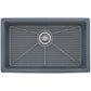 Ruvati 30-inch Fireclay Undermount / Drop-in Topmount Kitchen Sink Single Bowl – Coastal Blue- RVL3030LU