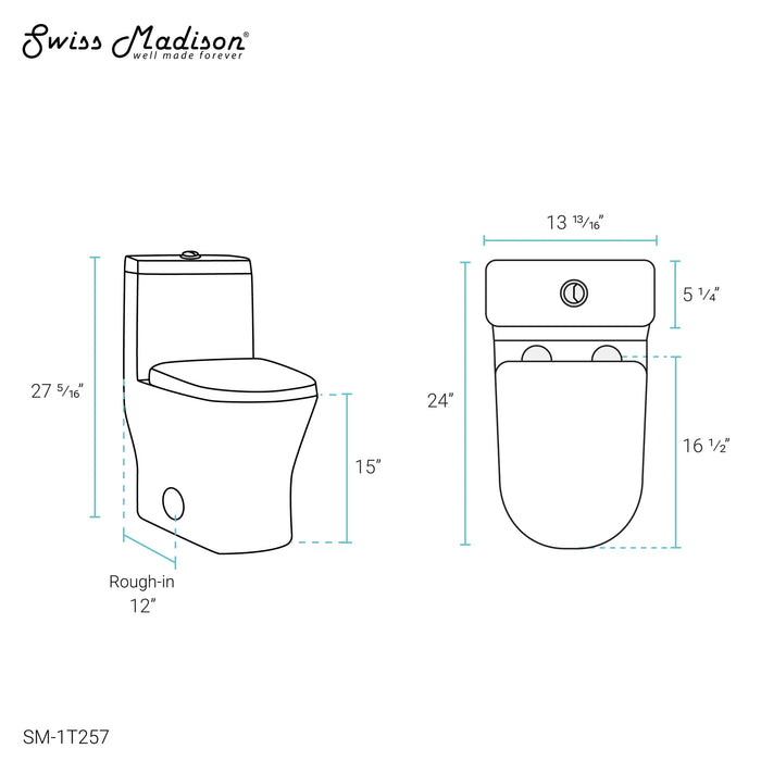 Sublime II One-Piece Round Toilet Dual-Flush 1.1/1.6 gpf