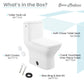Carré One-Piece Square Toilet Touchless Dual-Flush 1.1/1.6 gpf