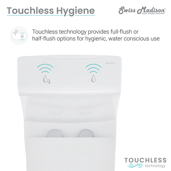 Hugo One-Piece Elongated Toilet Touchless Dual-Flush 1.1/1.6 gpf