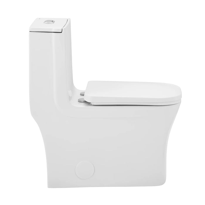 Concorde One-Piece Square Toilet Dual Flush 1.1/1.6 gpf with 10" Rough In