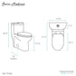 Sublime One Piece Elongated Toilet with Touchless Retrofit Dual Flush 1.1/1.6 gpf ﻿