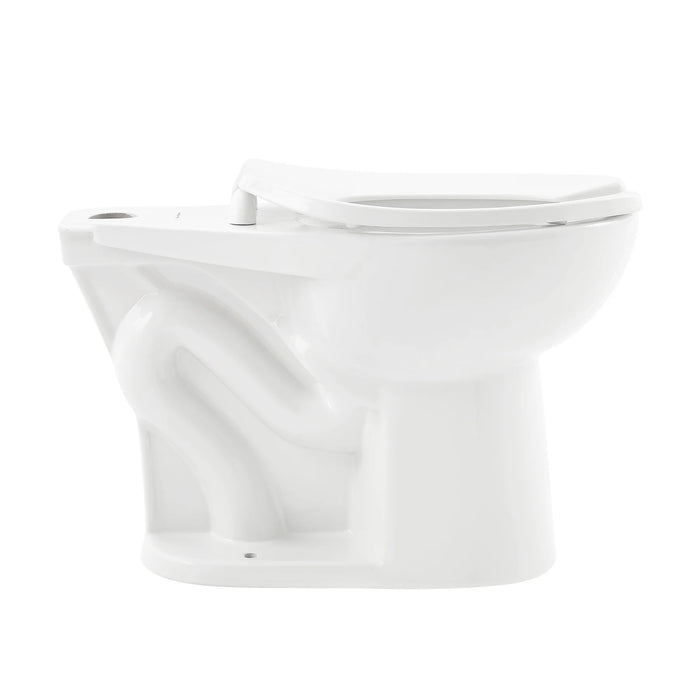 Sirène Floor-Mounted Comfort Height Commercial Elongated Top Flush Spud Flushometer Toilet Bowl