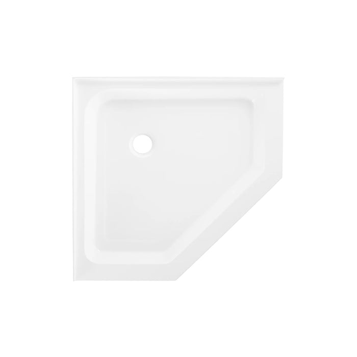 Voltaire 42" X 42" Center Drain, Neo-Angle Shower Base