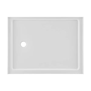 Carré 48" x 36" Acrylic White, Single-Threshold, Left Drain, Shower Base