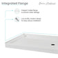 Carré 48" x 36" Acrylic White, Single-Threshold, Right Drain, Shower Base