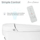 ﻿﻿Avancer Intelligent Tankless Elongated Toilet and Bidet, Touchless Vortex™ Dual-Flush 1.1/1.6 gpf