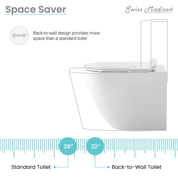 St. Tropez Back-to-Wall Elongated Toilet Bowl