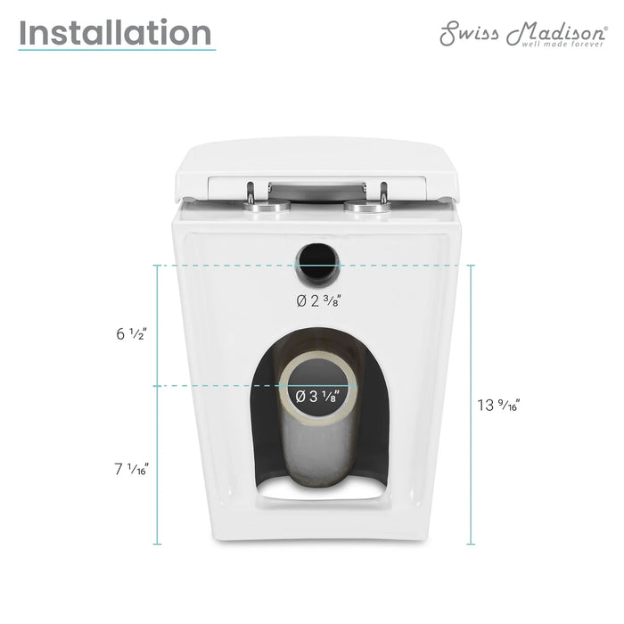 St. Tropez Back-to-Wall Elongated Toilet Bowl