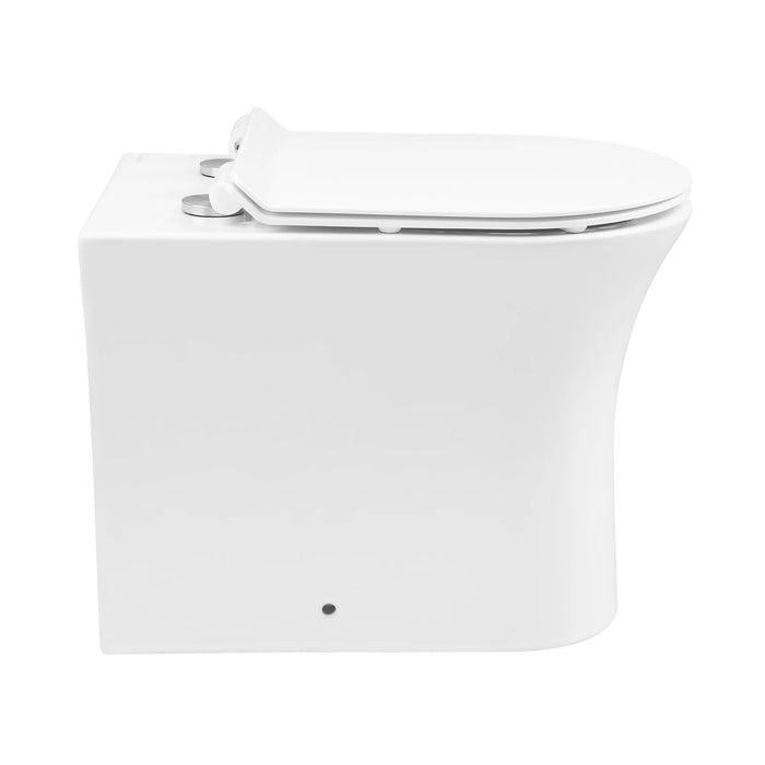 Cascade Back-to-Wall Elongated Toilet Bowl