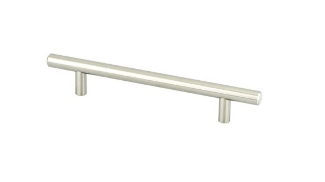 Berenson (Pack of 10)-Transitional Advantage Two 128mm CC Brushed Nickel T-Bar Pull