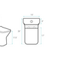 Carre One-Piece Square Toilet, Dual Flush - Matte Gray, Chrome Hardware
