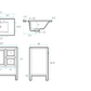 36 inch Chateau Freestanding Bathroom Vanity with sink top