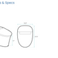 Viro Smart Tankless Elongated Toilet, Touchless Vortex™ Dual-Flush 1.1/1.6 gpf V1 Basic