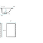 48 inch black Oak Cascade Wall-Mount Bathroom Vanity - 3 Faucet Holes - Widespread (white sink top)