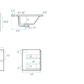 30 inch Liberte Wall-Mount Bathroom Vanity with white sink top - 1 Faucet Hole