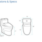 Virage One-Piece Toilet with Vivante Smart Seat 1.1/1.6 gpf