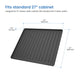 Premium Waterproof Under Sink Mat black finish