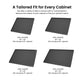 Premium Waterproof Under Sink Mat black finish