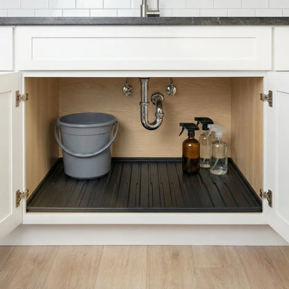 Premium Waterproof Under Sink Mat black finish