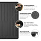 Premium Waterproof Under Sink Mat black finish