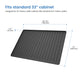 Premium Waterproof Under Sink Mat black finish