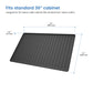 Premium Waterproof Under Sink Mat black finish