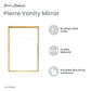 Pierre 30 Vanity Mirror in Brushed Gold