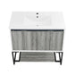 Marseille Freestanding Bathroom Vanity 36 inch with white sink top