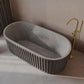 67 inches Delice Freestanding Bathtub Finished in Matte gray