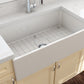 CONTEMPO 33 Farmhouse Apron Front Fireclay 33 inch Single Bowl Kitchen Sink