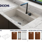 BAVENO 27 with Covers (2-hole faucet setting) - Hideaway Undermount/Drop-In Sink 27 inch with Covers