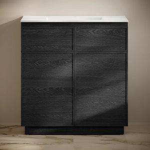 St. Tropez Freestanding Bathroom Vanity with white sink top