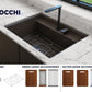 BAVENO 27 with Covers (2-hole faucet setting) - Hideaway Undermount/Drop-In Sink 27 inch with Covers