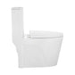 St. Tropez One-Piece Elongated Toilet Glossy White - FLUSH LOCATION Top - Dual (ROUGH IN 12)