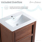 Unassembled Nadar Freestanding Bathroom Vanity 24 inches with white sink top