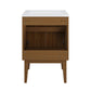 Unassembled Bosse Freestanding Bathroom Vanity with white sink top