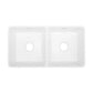 33" Delice Farmhouse Kitchen Sink, Glossy White
