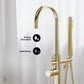 Ivy Freestanding Bathtub Faucet in Brushed Gold