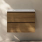 30 inch Liberte Wall-Mount Bathroom Vanity with white sink top - 1 Faucet Hole